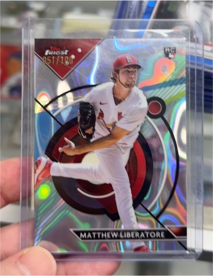 2023 Topps Finest #77 Matthew Liberatore — front