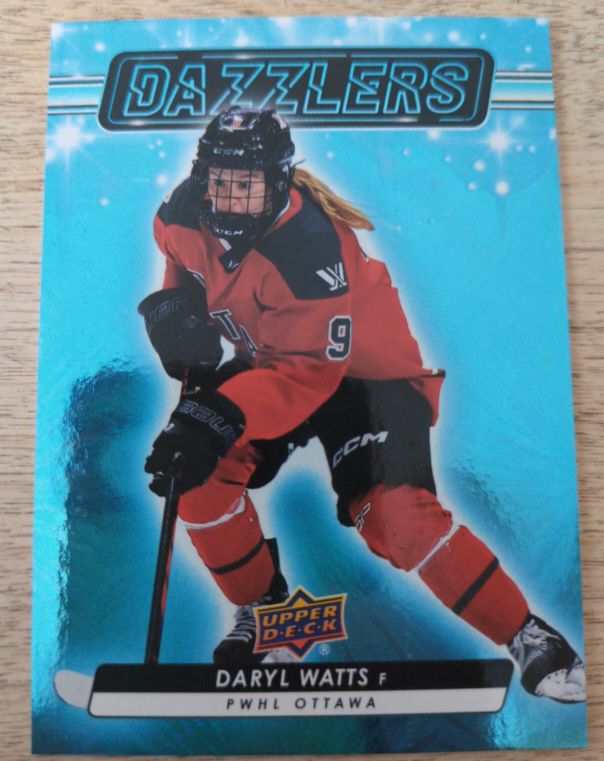 2024-25 Upper Deck PWHL Dazzlers Blue #DZ-9 Daryl Watts — front