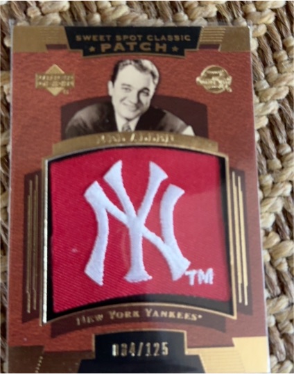 2004 Upper Deck Sweet Spot Classic Patch Mel Allen #SSP-AL — front
