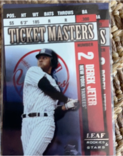 1998 Leaf Rookies & Stars #6 Derek Jeter Ticket Masters — front