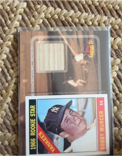 2001 Topps American Pie Rookie Reprint Relics #BBRR-BM Bobby Murcer — front