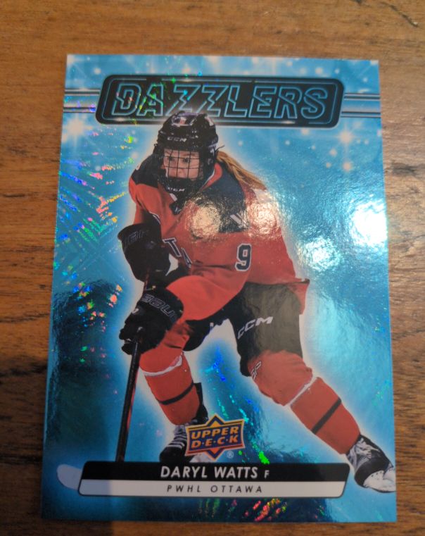 2024-25 Upper Deck PWHL Dazzlers Blue #DZ-1 Daryl Watts — front
