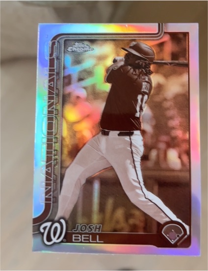 2025 Topps Chrome #263 Josh Bell Sepia Refractor — front