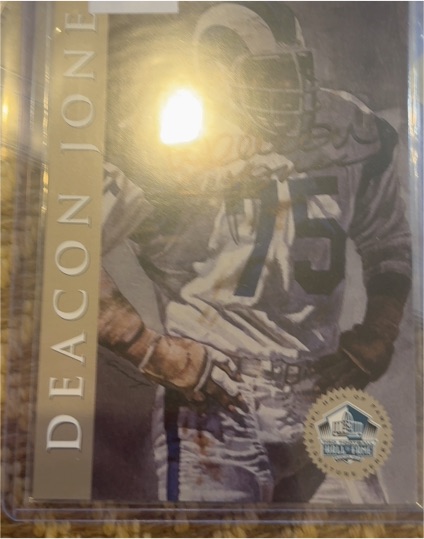 1998 Hall of Fame Platinum Signature Series #Deacon Jones — front