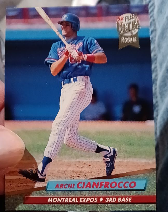 1992 Fleer Ultra #515 Archi Cianfrocco — front