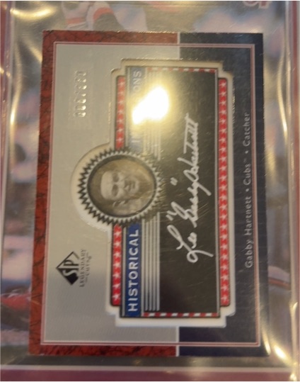 2003 SP Legendary Cuts Historical Impressions #L-GH Gabby Hartnett — front