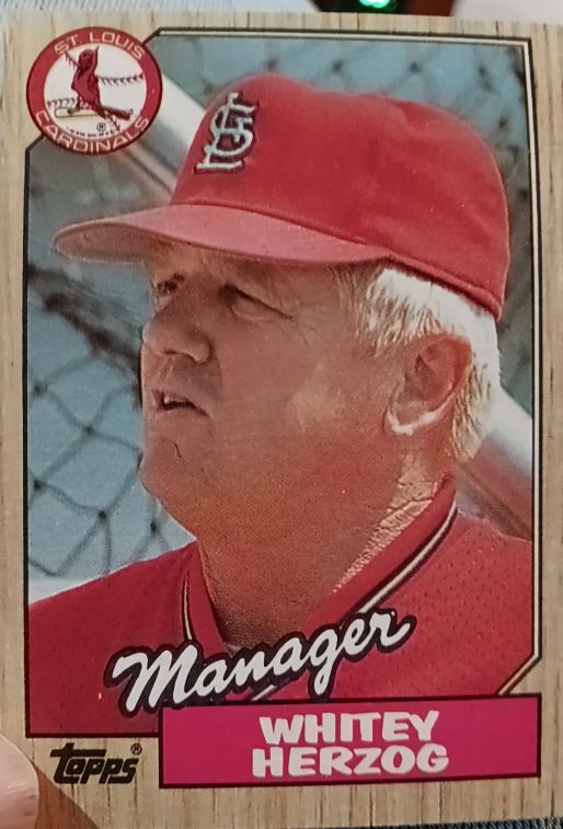 1987 Topps #243 Whitey Herzog — front