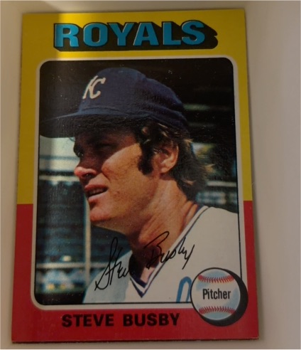 1975 Topps #120 Steve Busby — front