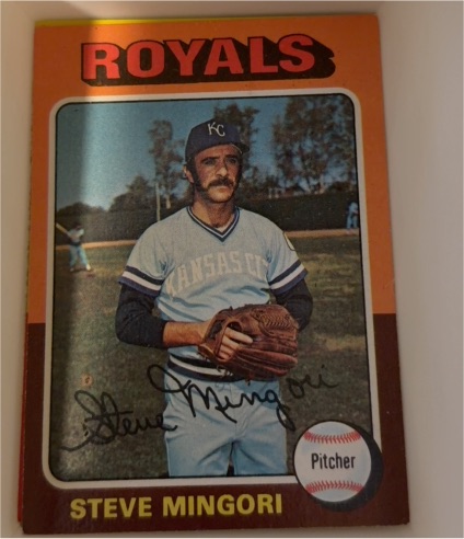 1975 Topps #544 Steve Mingori — front