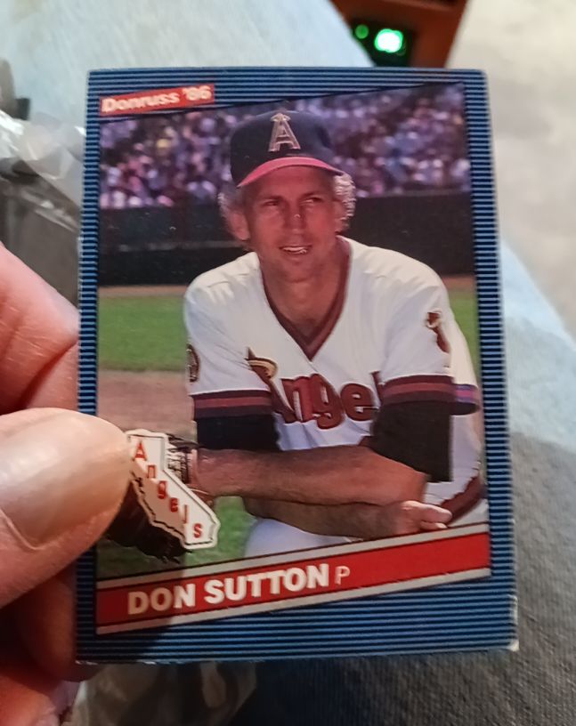 1986 Donruss #611 Don Sutton — front