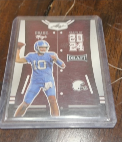 2023 Leaf Draft Class of 2024 #79 Drake Maye — front