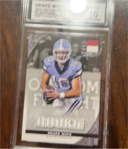2023 Leaf Exclusive Edition #FL06 Drake Maye — front