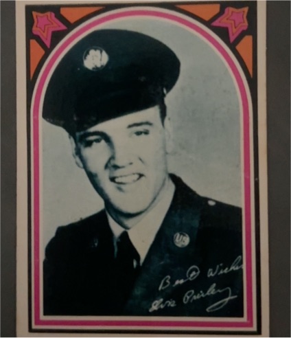1978 Boxcar Enterprises Elvis Presley Facts Trading Card #44 — front
