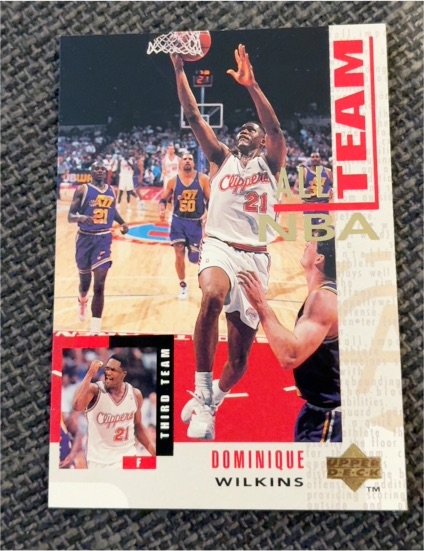 1994-95 Upper Deck #22 Dominique Wilkins Los Angeles Clippers — front