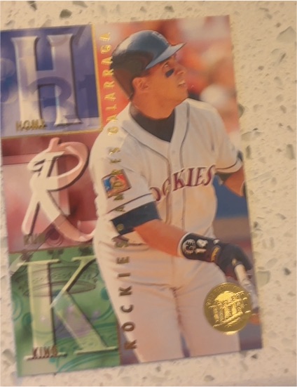 1995 Fleer Ultra #10 Andres Galarraga Home Run King — front