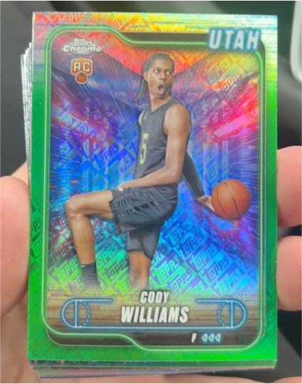 2024-25 Topps Chrome #160 Cody Williams — front