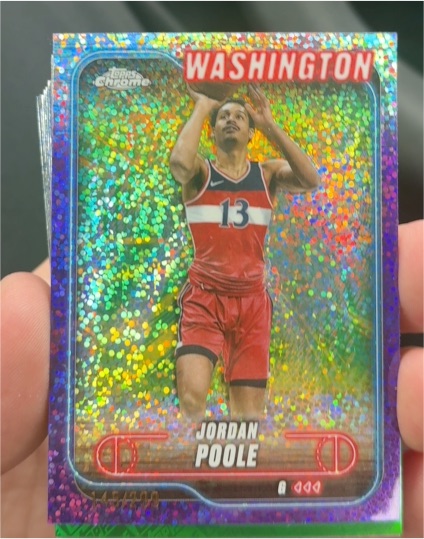 2024-25 Topps Chrome #8 Jordan Poole Washington Wizards — front