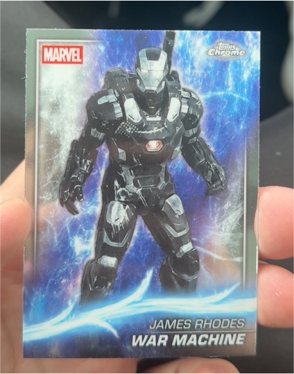 2025 Topps Chrome Marvel Studios #64 James Rhodes War Machine — front
