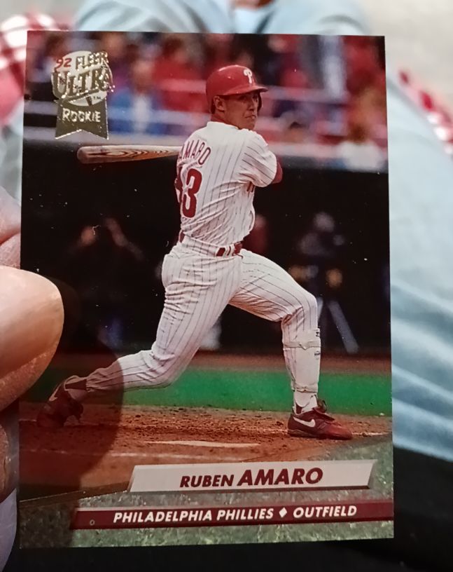 1992 Fleer Ultra #543 Ruben Amaro — front