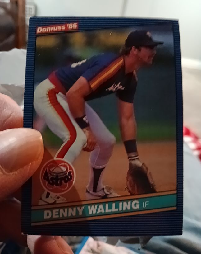 1986 Donruss #136 Denny Walling Houston Astros — front