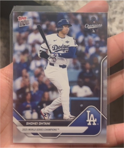 2025 Topps Now #WS-1 Shohei Ohtani — front