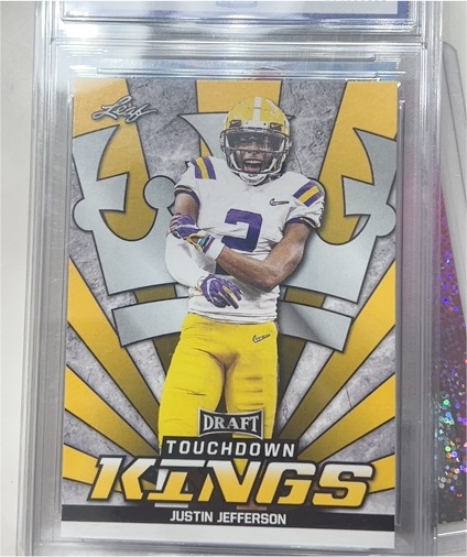 2020 Leaf Draft Touchdown Kings #87 Justin Jefferson — front