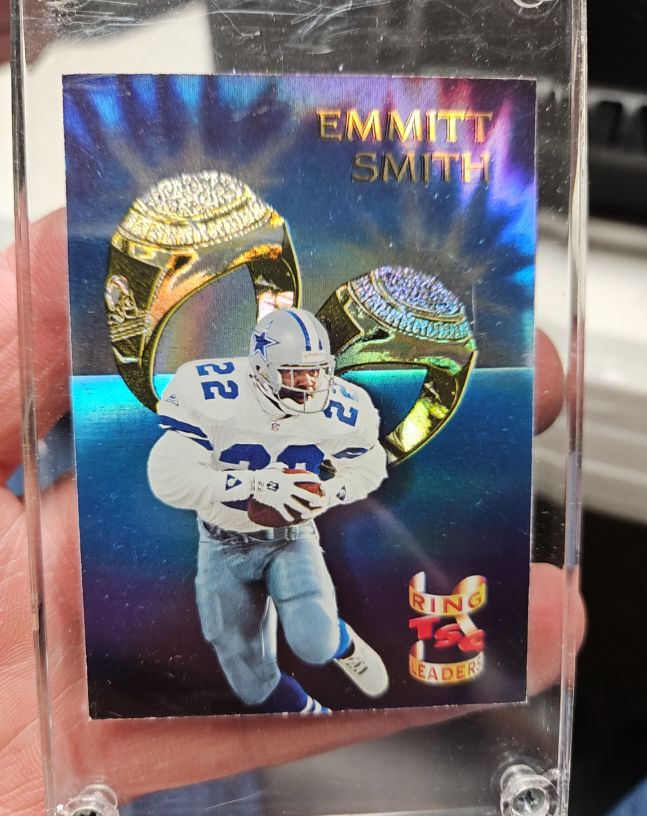 1994 Topps Stadium Club Ring Leaders #1 Emmitt Smith — front
