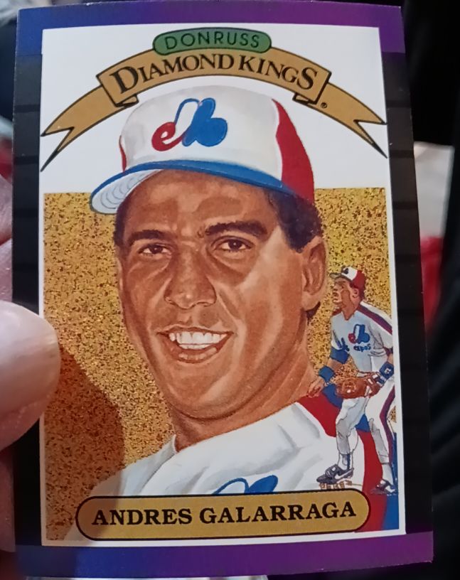 1989 Donruss Diamond Kings #14 Andres Galarraga — front