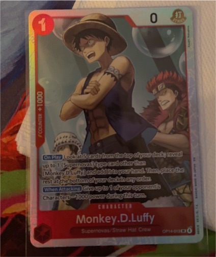 One Piece TCG 2023 OP14-013 Monkey D Luffy — front