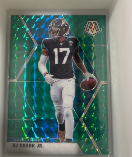 2020 Panini Mosaic Green Prizm #100 DJ Chark Jr. — front