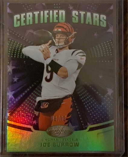 2025 Panini Certified #CST-JBW Joe Burrow Certified Stars — front