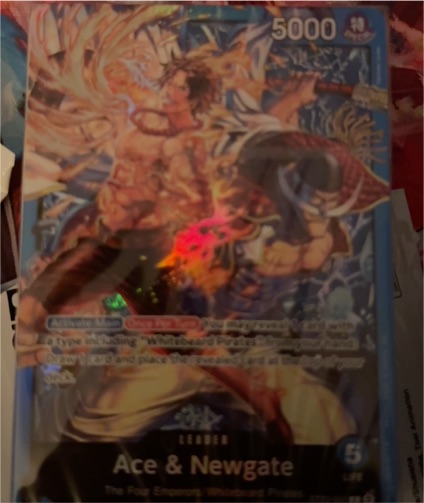 One Piece Card Game OP07-118 Ace & Newgate — front
