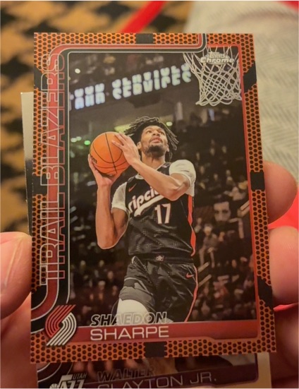 2025-26 Topps Chrome #150 Shaedon Sharpe — front