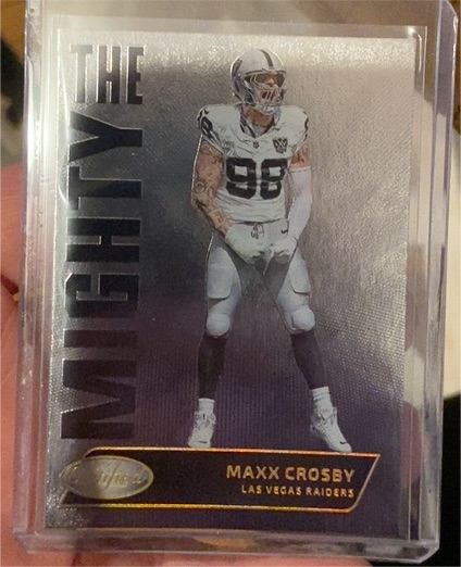2025 Panini Certified The Mighty #MTY-MXC Maxx Crosby — front