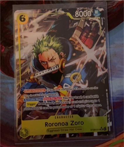 One Piece ST29-014 Roronoa Zoro — front