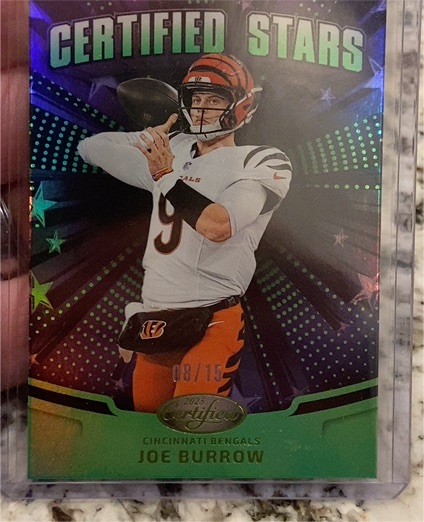 2025 Panini Certified #CST-JBW Joe Burrow Certified Stars — front