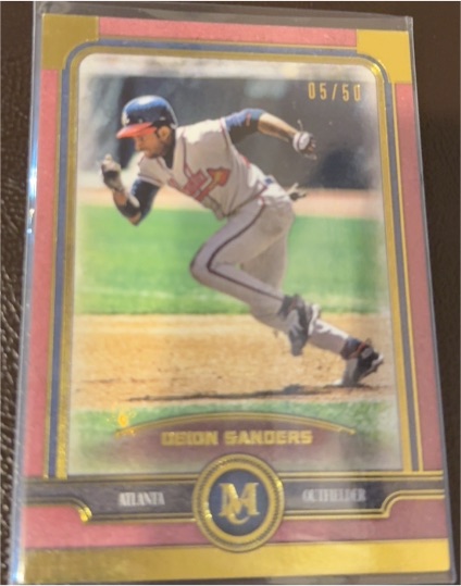 2019 Topps Museum Collection #Deion Sanders — front