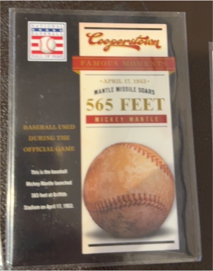 2012 Panini Cooperstown Famous Moments #7 Mickey Mantle — front