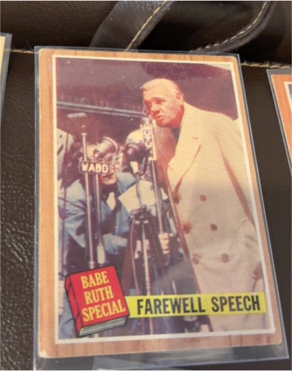 1962 Topps #144 Babe Ruth Special Farewell Speech — front