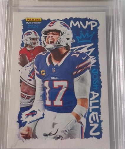 2024 Panini Instant Award Winners #AW-MVP Josh Allen — front