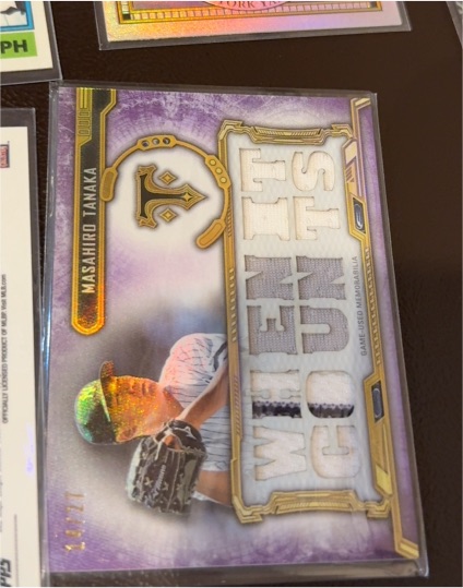 2020 Topps Triple Threads Relics #TTR-WC Masahiro Tanaka — front
