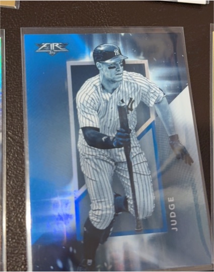 2019 Topps Fire #EF-1 Aaron Judge — front