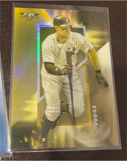 2019 Topps Fire #EF-1 Aaron Judge — front