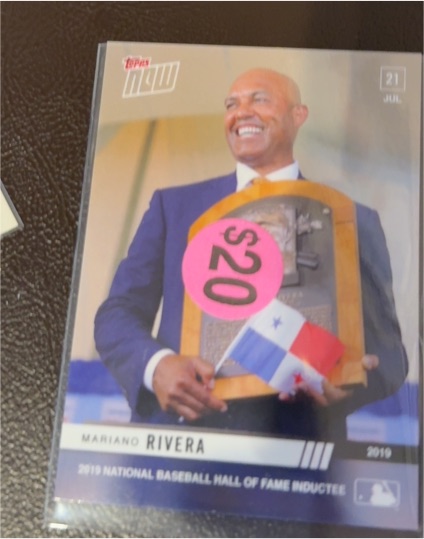 2020 Topps #TNR-7 Mariano Rivera Topps Now Review 2019 — front