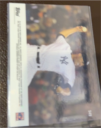 2020 Topps #500 New York Yankees Player — front