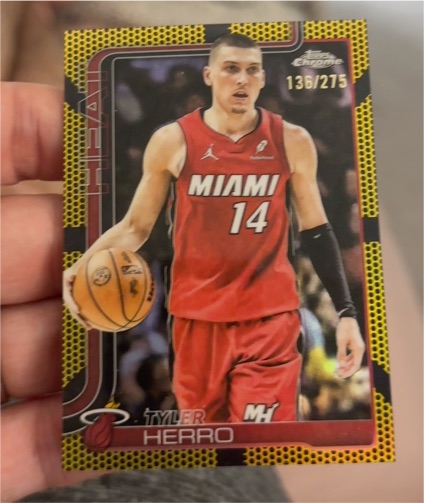 2025-26 Topps Chrome #136 Tyler Herro — front