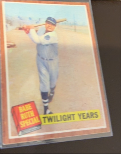 1962 Topps #141 Babe Ruth Twilight Years — front
