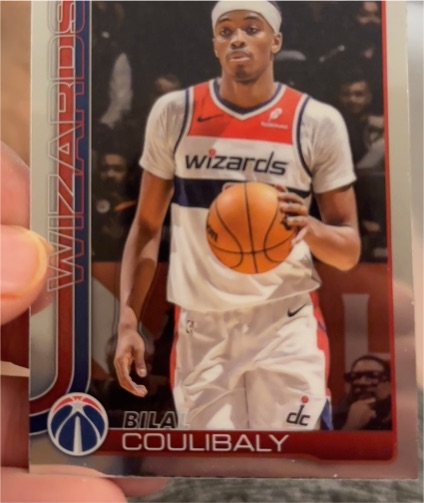 2025-26 Topps Chrome #208 Bilal Coulibaly Washington Wizards — front
