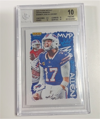 2024 Panini Instant Award Winners #AW-MVP Josh Allen — front