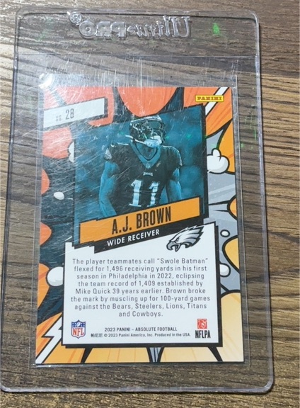 2023 Panini Absolute Football #28 A.J. Brown — front